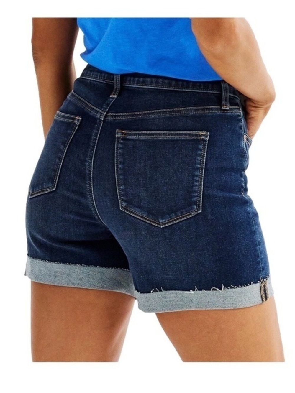 NWT Sonoma Jean Shorts High Rise Mid thigh 5” Inseam 46.25” Waist Size 24W New